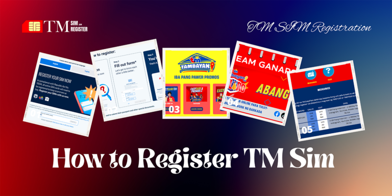 How to Register Your TM SIM Card